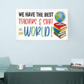 世界テーマ先生評価バナー 横断幕 (トレードショー)