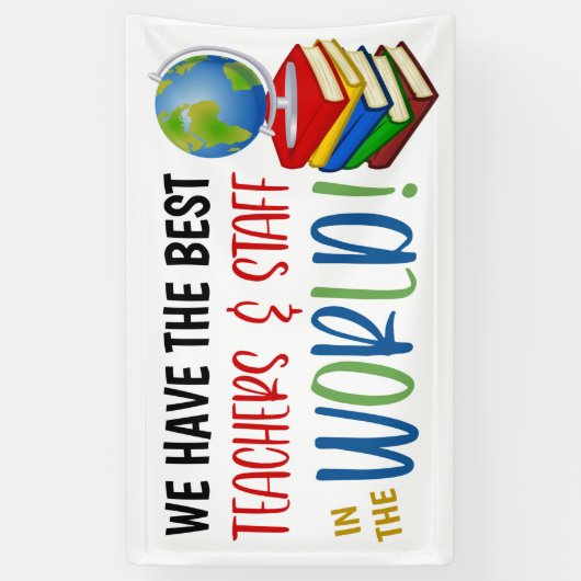 世界テーマ先生評価バナー 横断幕 (縦)