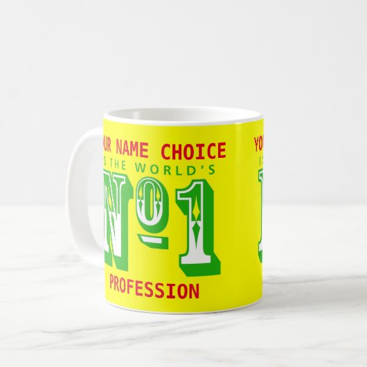 世界ナンバーワンのコーヒーマグ! コーヒーマグカップ (正面左)