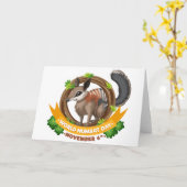 世界ヌンバットデー カード (黄色い花)