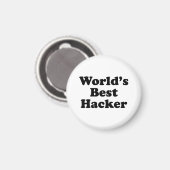 世界ハッカ最高のー マグネット (正面/裏面)