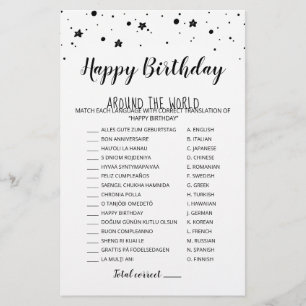 世界ハッピーバースデー誕生日ゲーム