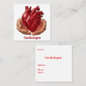 世界ハート日 スクエア名刺 (正面/裏面)