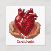 世界ハート日 スクエア名刺 (正面)