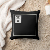 世界パーソナライズされたのドッグ最高のパパカスタム写真 クッション (ブランケット)