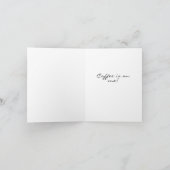 世界パーソナライズされたの最高の先生ギフト・コーヒー・カード カード (内部)