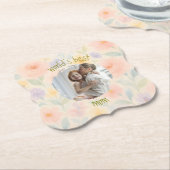 世界パーソナライズされたの母親最高の紙コースター ペーパーコースター (アングル)