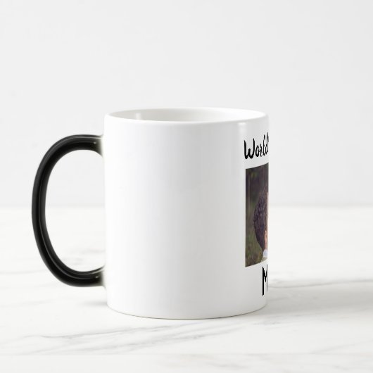 世界パーソナライズされた一の母モーフィングマグカップ モーフィングマグカップ (左)