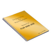 世界パーソナライズされた支配スパイラルノート ノートブック (右側)