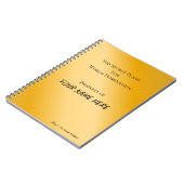 世界パーソナライズされた支配スパイラルノート ノートブック (左側)