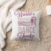 世界パーソナライズされた最大のダンス先生バレエ クッション (ブランケット)