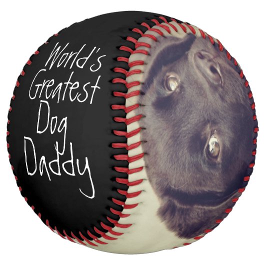 世界パーソナライズされた最大の犬パパ父の日 ソフトボール (アングル)