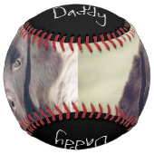 世界パーソナライズされた最大の犬パパ父の日 ソフトボール (正面)