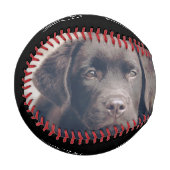 世界パーソナライズされた最大の犬パパ父の日 野球ボール (正面左)
