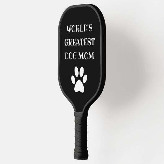 世界パーソナライズされた最大の犬ママカスタム文字 ピックルボールラケット (左)