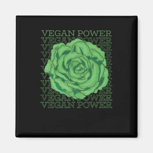 世界ビーガン日幸せな世界ビーガン日未来i マグネット (正面)