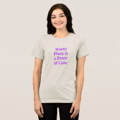 世界ピース / ピースをお渡しTシャツ トライブレンドTシャツ (正面全面)