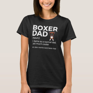 世界ボクサー最高のパパ定義ボクおもしろいサードッグ Tシャツ