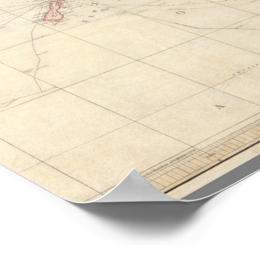 世界ポスターのメルカトル地図 ポスター (角)