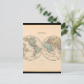 世界マップ12 ポストカード (スタンド正面)