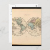 世界マップ12 ポストカード (正面/裏面)