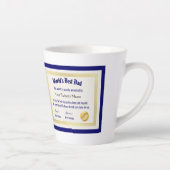 世界モダンおもしろいのパパ証明書 カフェラテマグ (右)