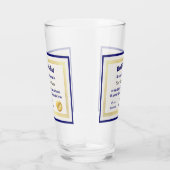 世界モダンおもしろいのパパ証明書 タンブラーグラス (右)