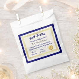 世界モダンおもしろいのパパ証明書 フェイバーバッグ