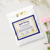 世界モダンおもしろいのパパ証明書 フェイバーバッグ (封をした状態)