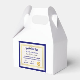 世界モダンおもしろいのパパ証明書 フェイバーボックス