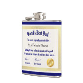 世界モダンおもしろいのパパ証明書 フラスク (左)