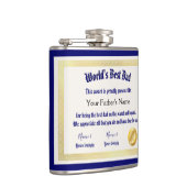 世界モダンおもしろいのパパ証明書 フラスク (右)