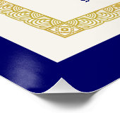 世界モダンおもしろいのパパ証明書 ポスター (コーナー)