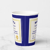 世界モダンおもしろいのパパ証明書 紙コップ (右)