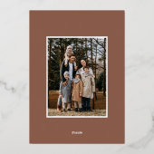 世界モダンに喜びを届ける4写真 箔シーズンカード (裏面)