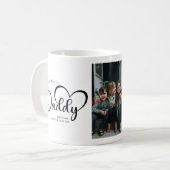 世界モダンのダディ最高のギフト写真 コーヒーマグカップ (正面左)