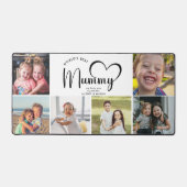 世界モダンのミイラ最高のミのギフト写真コラージュ デスクマット (正面)