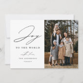 世界モダンの写真への喜び シーズンカード (正面)