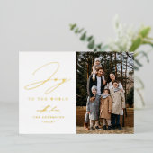 世界モダンの写真への喜び 箔シーズンカード (立ち正面)