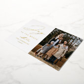 世界モダンの写真への喜び 箔シーズンカード (回転した状態)