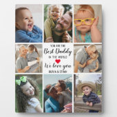 世界モダンの写真コラージュ最高のダディ フォトプラーク (正面)