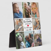 世界モダンの写真コラージュ最高のダディ フォトプラーク (側面)