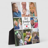 世界モダンの写真最高のコラージュおじいちゃん8 フォトプラーク (側面)