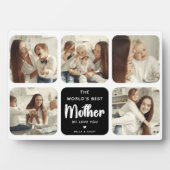 世界モダンの母最高の5写真コラージュ フォトプラーク (正面)