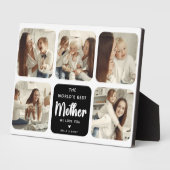 世界モダンの母最高の5写真コラージュ フォトプラーク (側面)