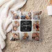 世界モダンの祖父母最高の写真コラージュ クッション (ブランケット)