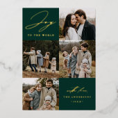 世界モダンの緑への喜び5写真 箔シーズンカード (正面)