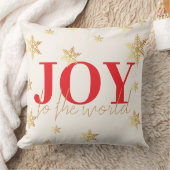 世界モダンの雪片に赤い喜び クッション (ブランケット)