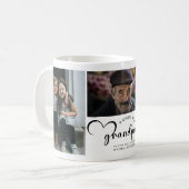 世界モダンのGrandPaギフト最高の写真 コーヒーマグカップ (正面左)