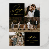 世界モダンへの喜びブラック4写真 箔シーズンカード (正面)